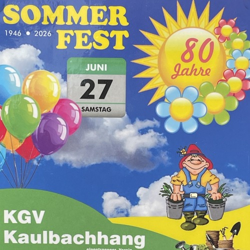 Gartenjubiläum im KGV "Kaulbachhang" e.V.